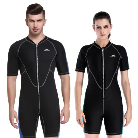 Neoprene Wetsuits Men's and Women's Swimming One-Piece Thicken Swimsuit