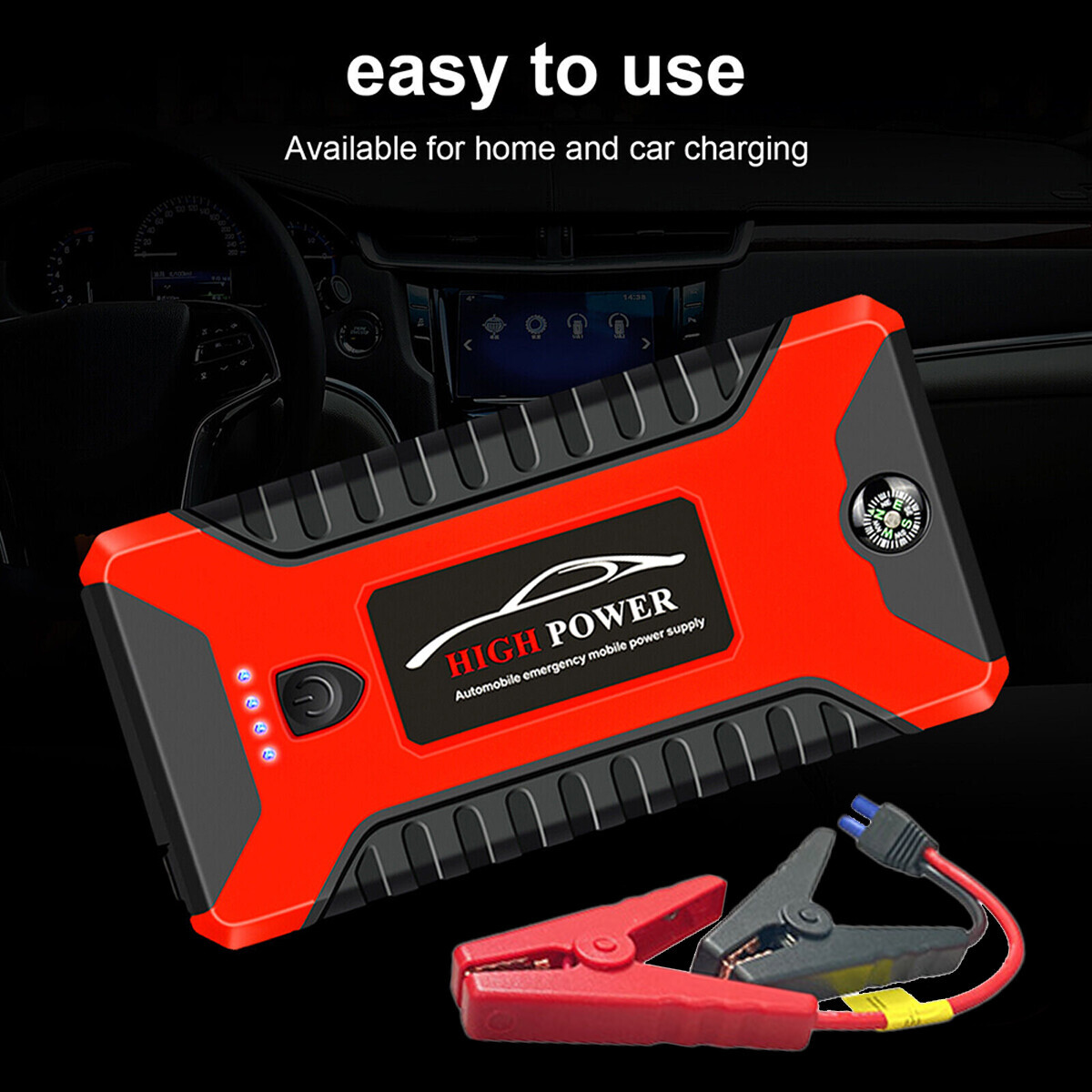 1000A Auto Starthilfe Batterie Booster 99800mAh Powerbank Schnellladegerät