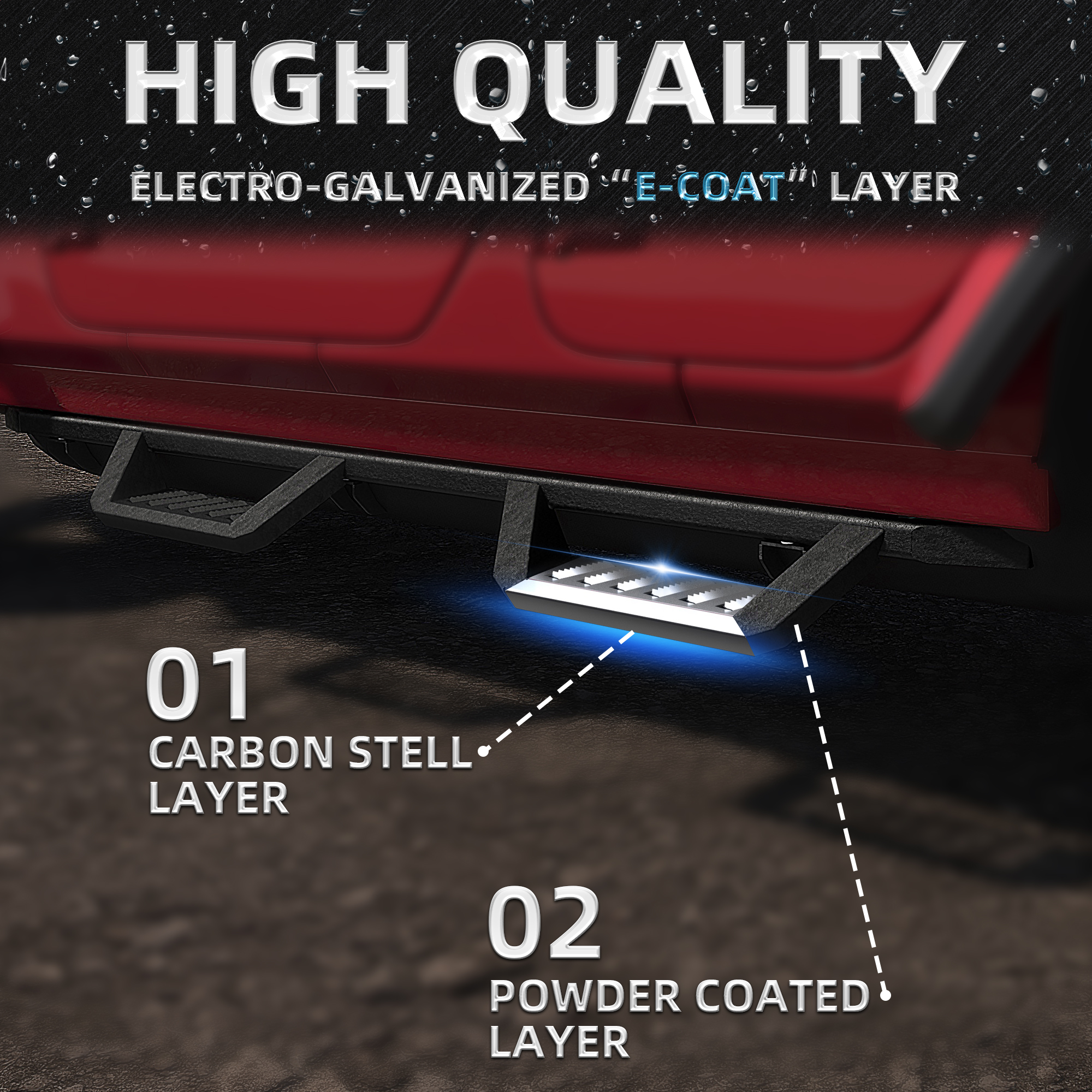 Running Boards For 18-26 Wrangler JL