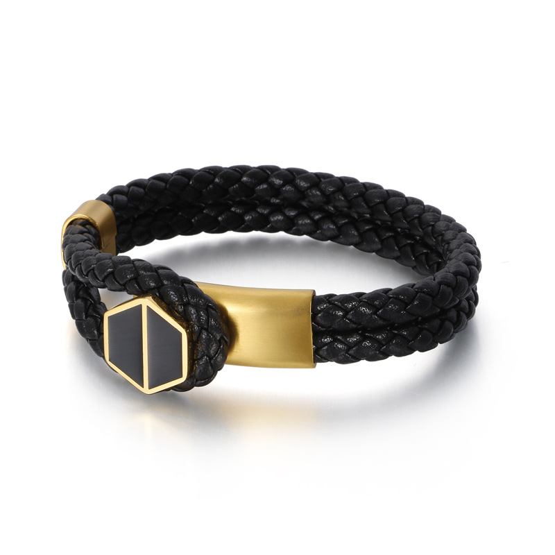 Men's And Women's Double-layer Braided Bracelet