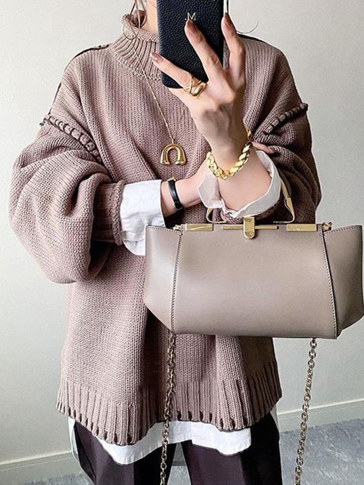 Loose Long-sleeved Pullover Bottoming Shirt