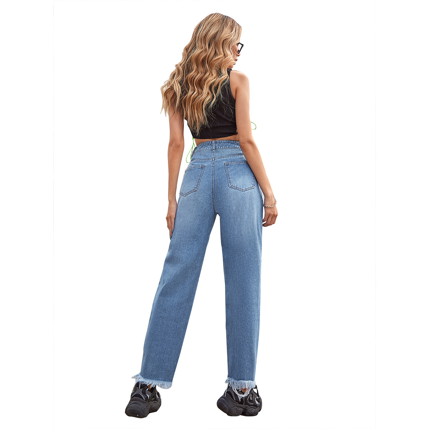 Title 4, Style Jeans Dames Nieuwe Rechte Broek Losse Har...