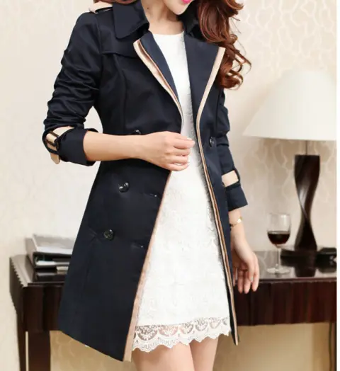 Ladies Autumn Trench Coat for Women Winter Long Coats