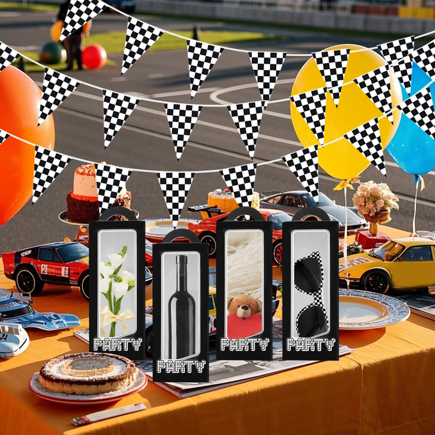48 Pcs Racecar Party Decoration Set