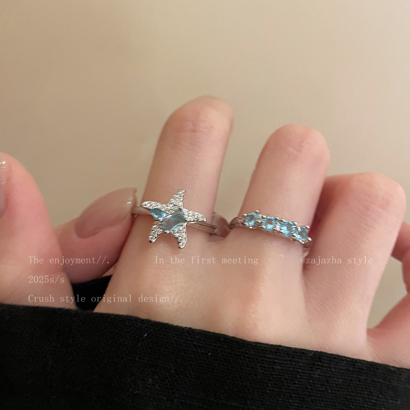 Bague Zircon Bleu Femme — Élégance et Style Assuré - image 1