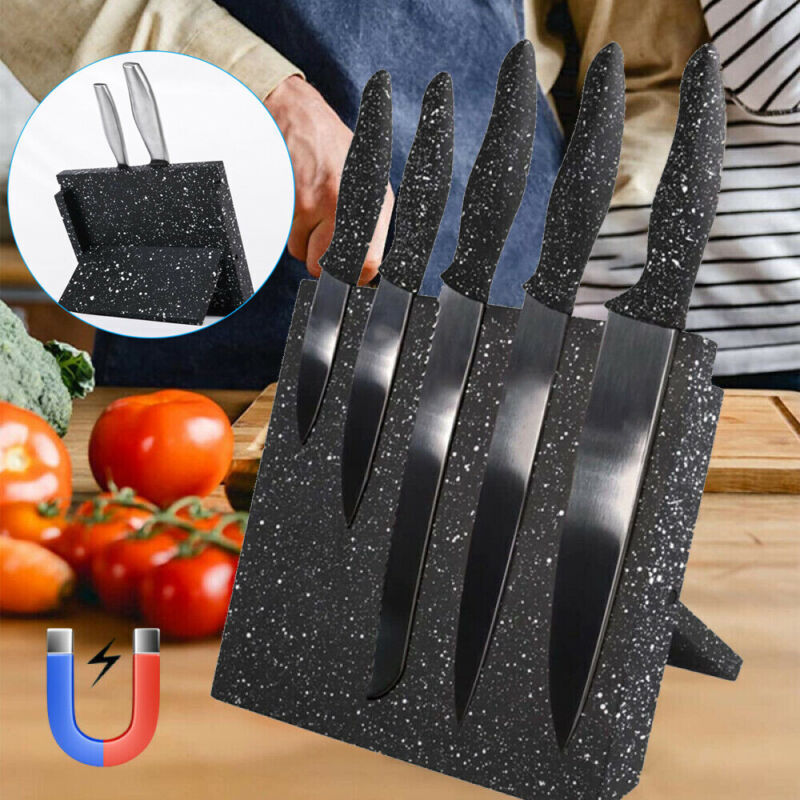 Magnetic Knife Holder Knife Block Rack Kitchen Organisation Cutlery Set Storage — foto 2