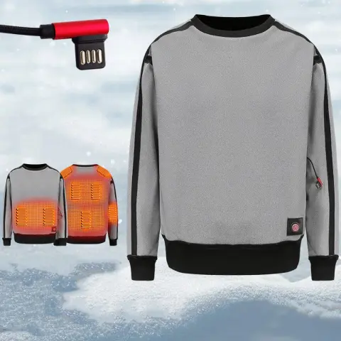 Electric Heated Jacket Clothes Color Matching Top USB Heating