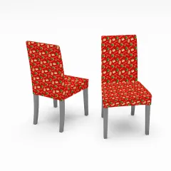 Christmas Decorative Digital Printing Universal All Inclusive Elastic Chair Cover - 7Style - View 1