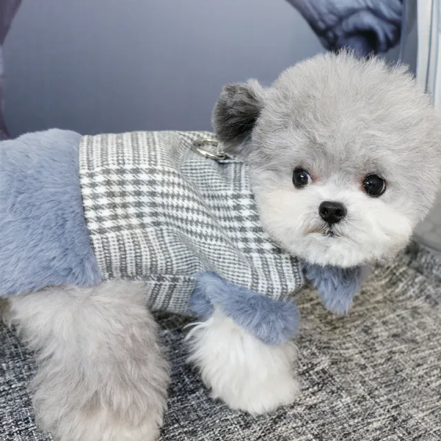 Thicken Warm Dog Coat Pet Clothes Blue - Shop at LoveMi