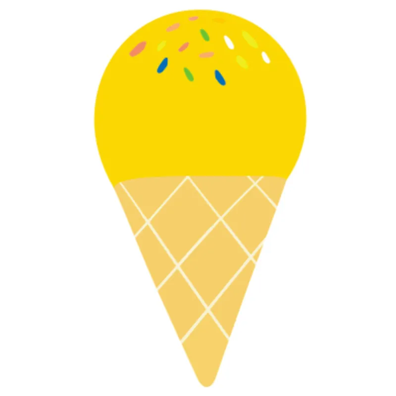 Ice Cream Cat Toy Catnip - Yellow