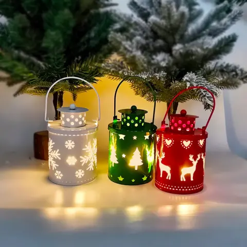 Christmas Candle Lights LED Small Lanterns Wind Electronic Candles