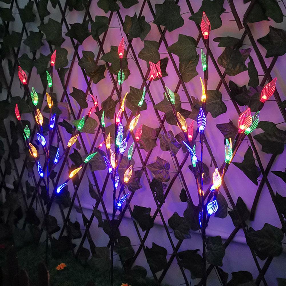 Outdoor Waterproof Solar Leaf Lawn LED String Lights — foto 5