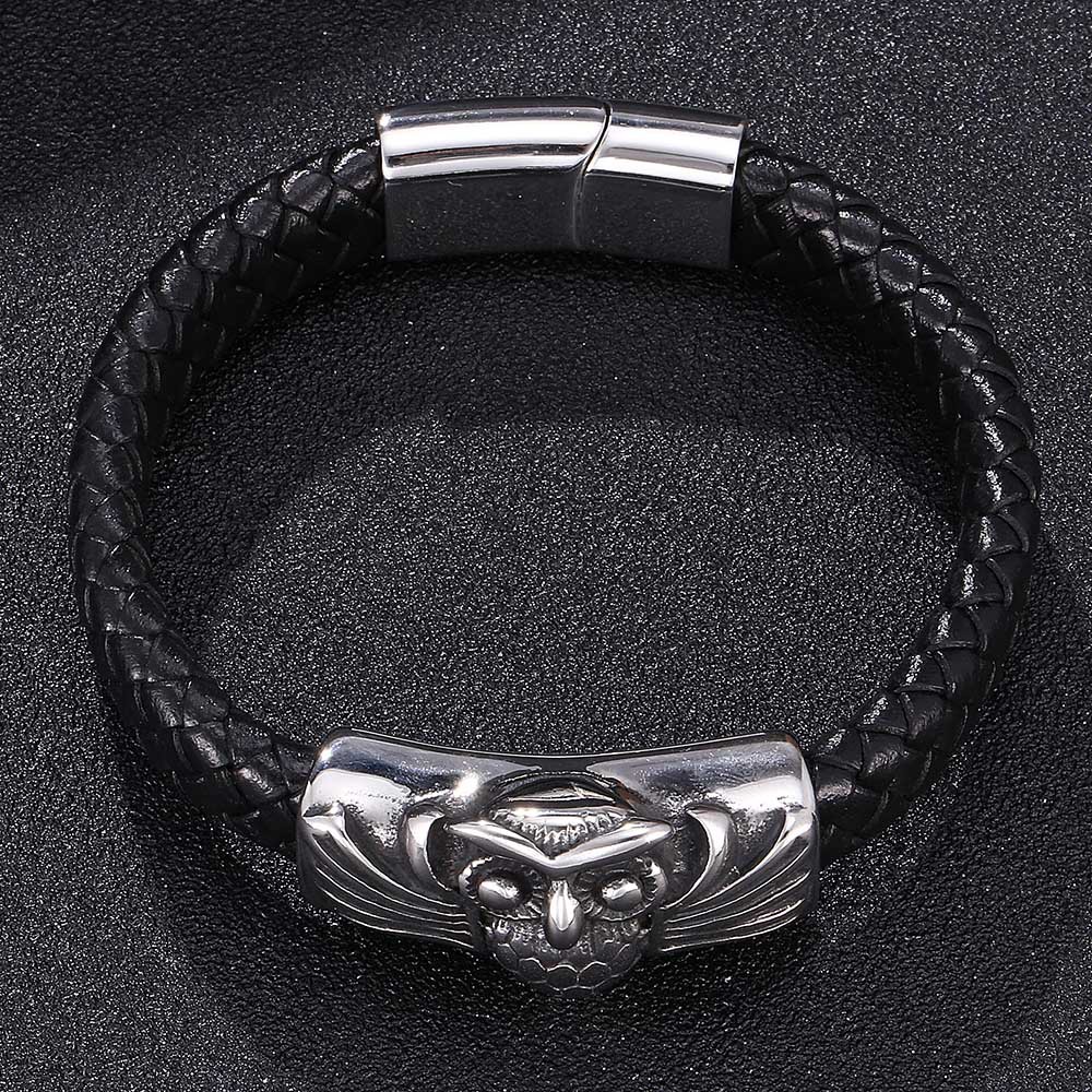 Men's Bracelet Stainless Steel Magnet Buckle Trendy Bracelet