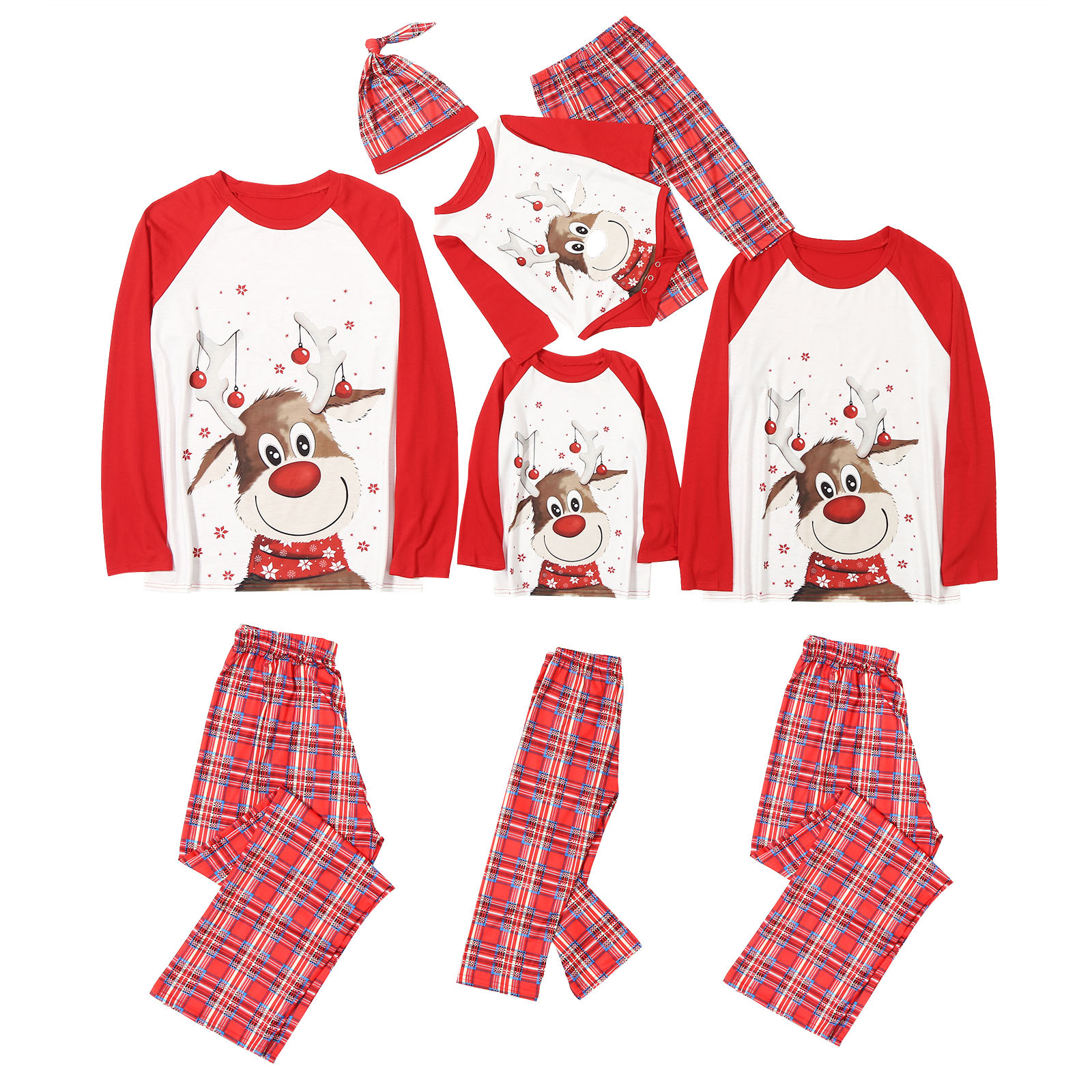Printed Long sleeved Pajamas And Home Clothes Christmas Set Child10 - Shop at LoveMi