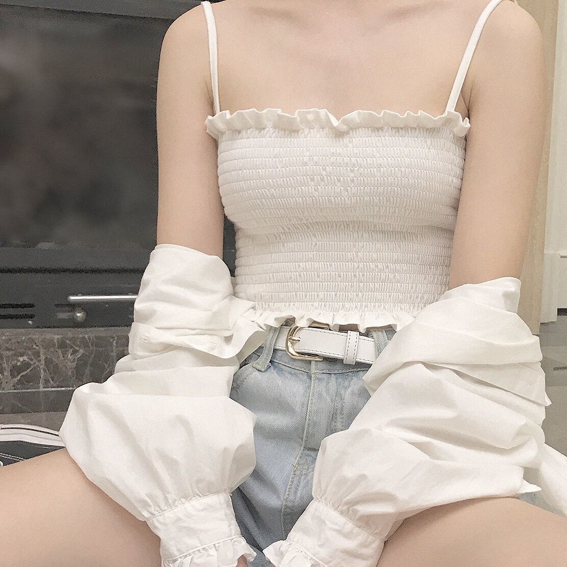 Short Camisole Slim Fit Sexy Girls Inside