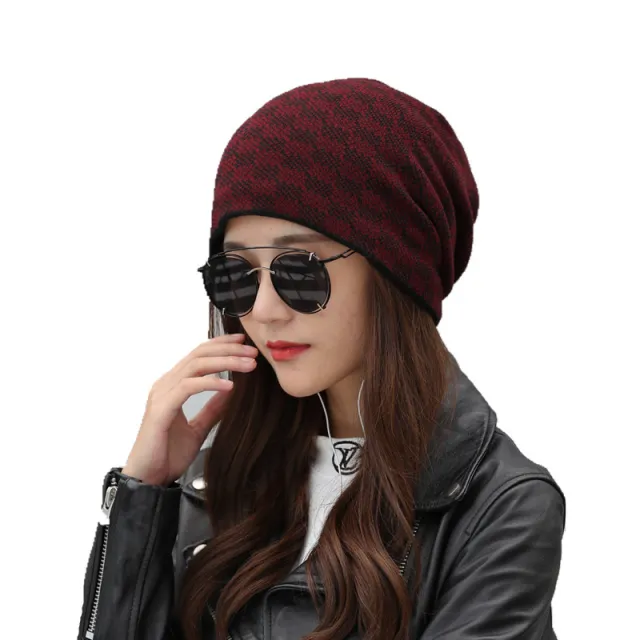Warm Anti chill Woolen Female Tide Wine Red - Shop at LoveMi