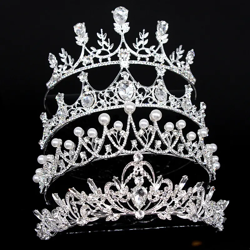 Super Glitter Pearl Rhinestone Headband Headdress