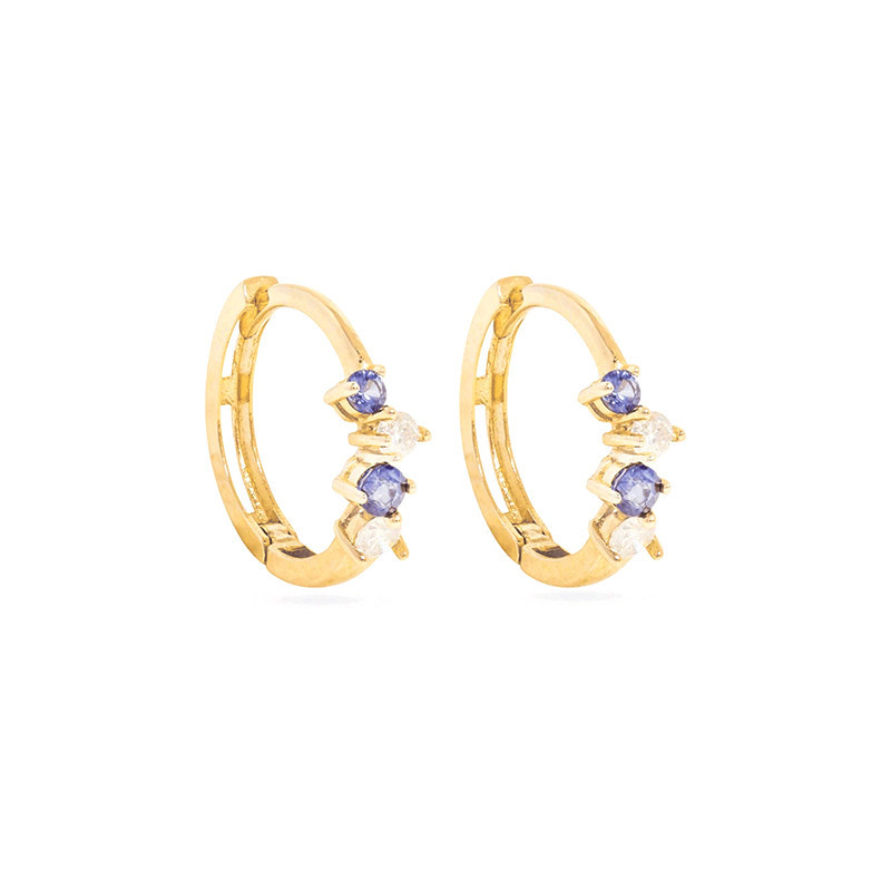 Women's Stylish And Simple Personality Colorful Crystals Earrings