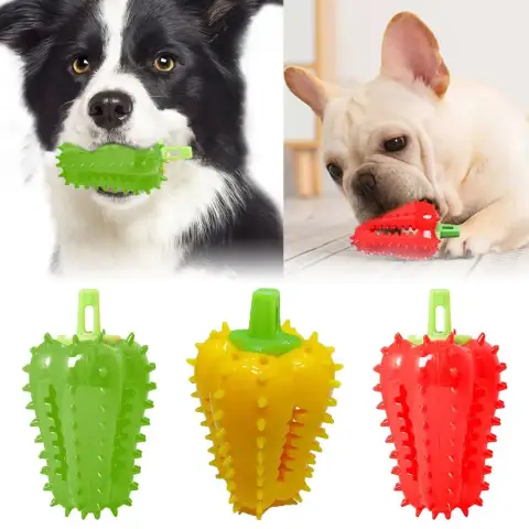 Interactive Dog Teething Chili Chewers Toy Toys Dog