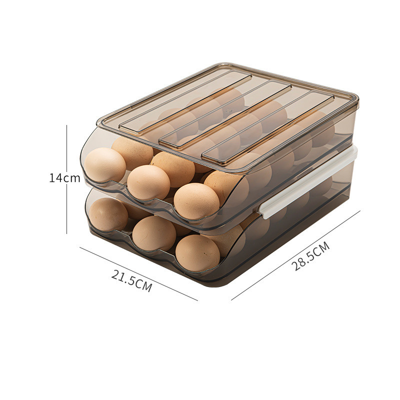 Title 3, Refrigerator Rolling Egg Carton With Lid Rollin...