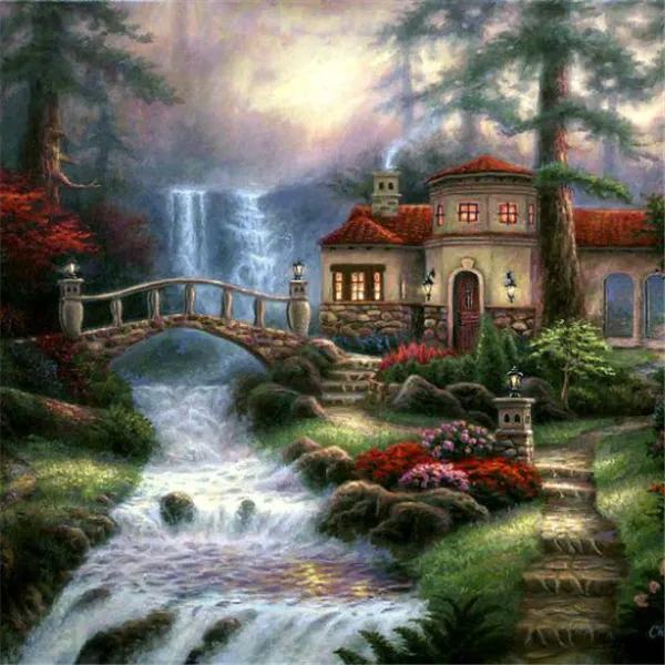 Home Simple Natural Landscape Diamond Painting Cross Stitch - Shop at LoveMi