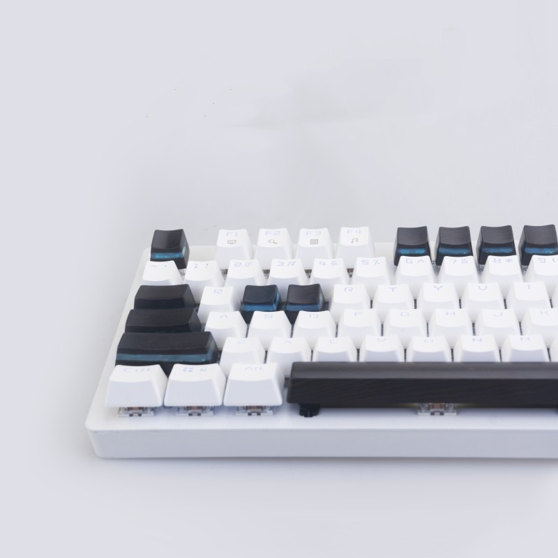 Mechanical Keyboard Resin Ebony Solid Wood Keycaps