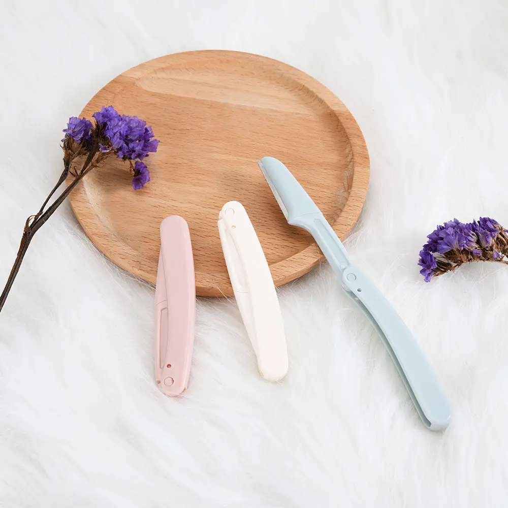 Three-color Foldable Eyebrow Trimmer