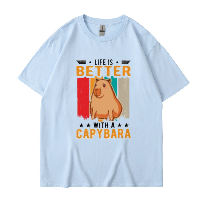 Title 3, Nova camiseta de verão de algodão com estampa d...