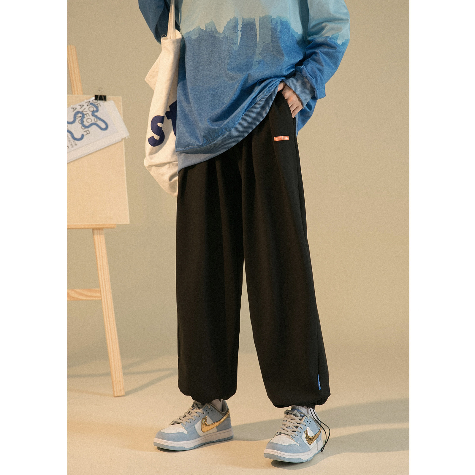 Title 5, Silk Quick-drying Pants Overalls Casual Pants S...