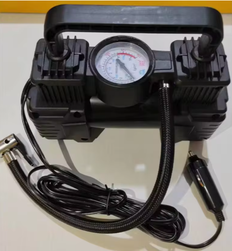 12V 150PSI Car Bicycle Motorcycle Electric Tire Inflator Air Pump Air Compressor Dual Cylinder Inflatable Tools With LED Light thumbnail 2