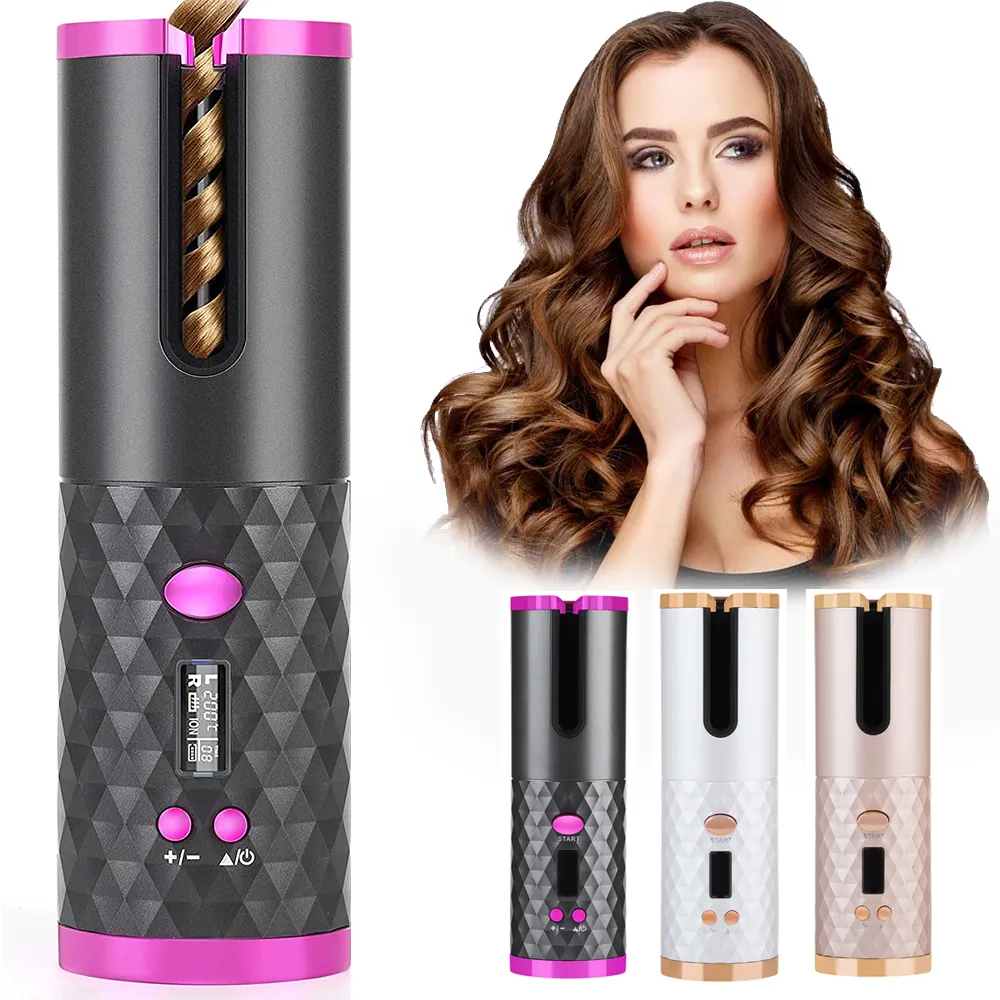 Rechargeable Automatic Hair Curler Women Portable Curling