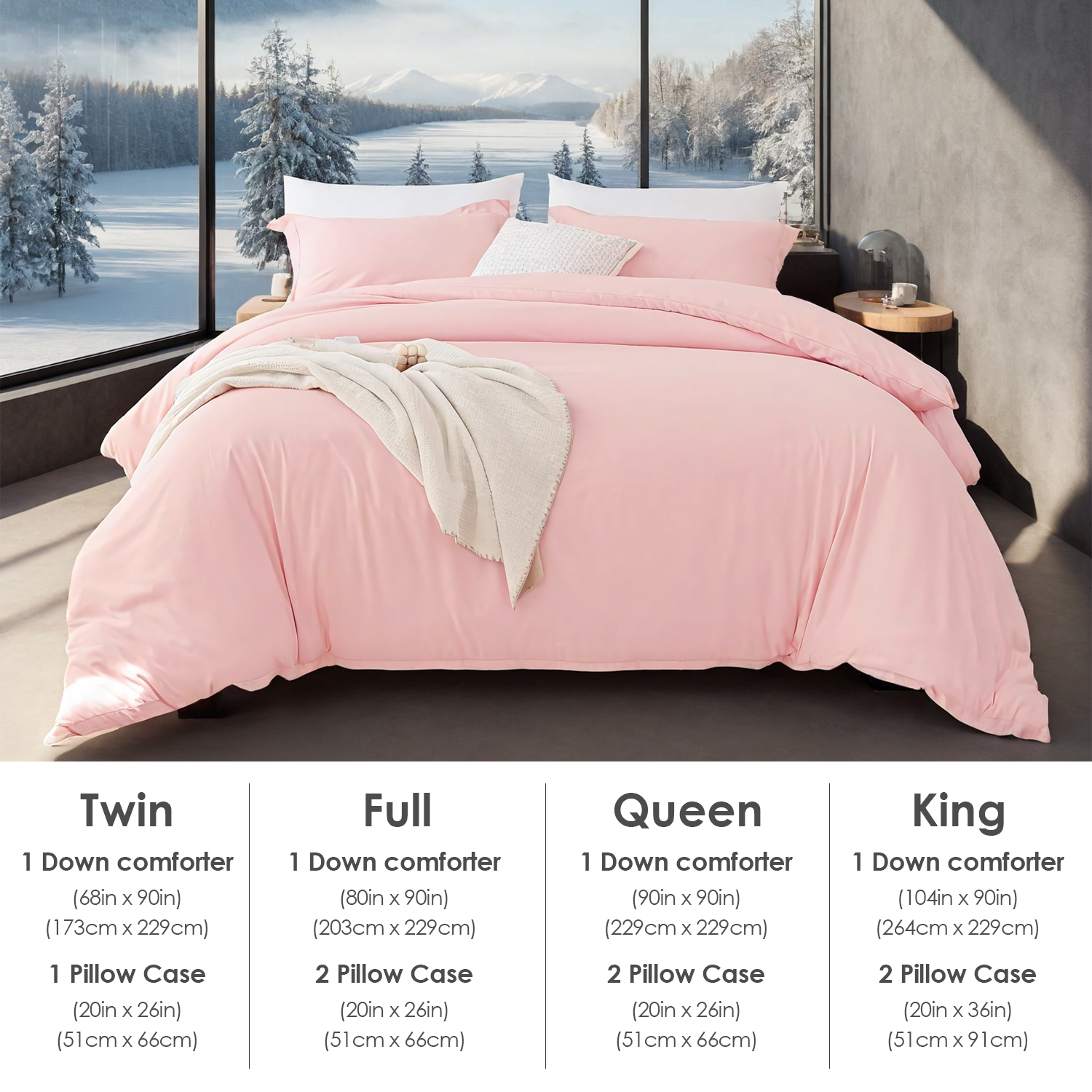 White & Pink Extra Large Duvet Cover Set Crafted From Premium Breathable Microfiber In Bohemian Style. Hotel-grade Minimalist Design Suitable For Bedrooms And Guesthouses. The Perfect Christmas Gift. — view 6