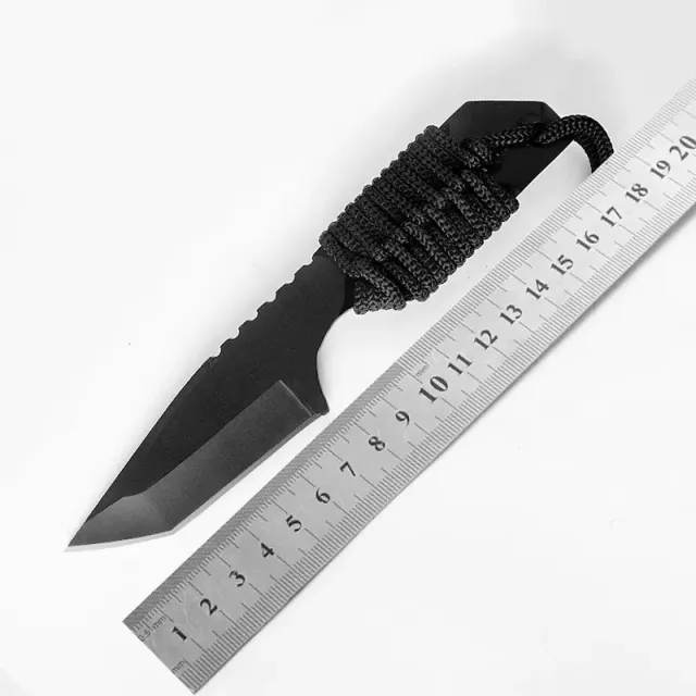 Outdoor Survival Small Blade High Hardness Portable Knife Black - Shop at LoveMi