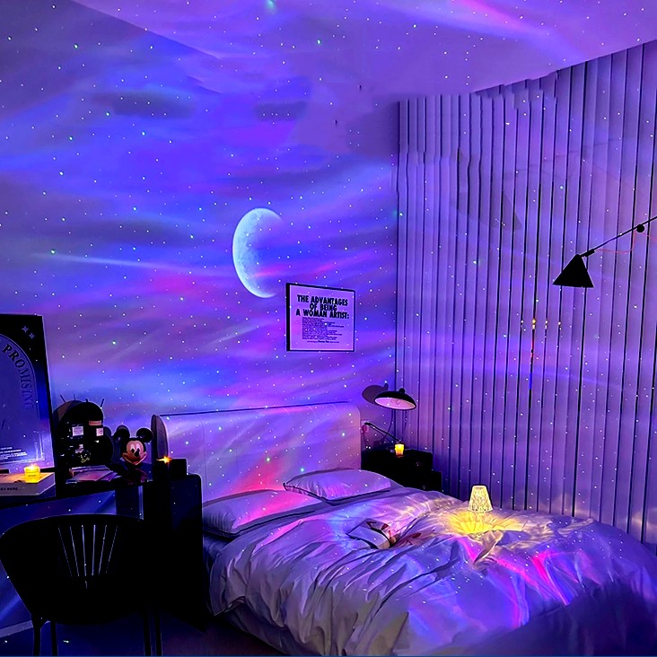 Northern Lights Starry Sky Projection Lamp Bedroom Romantic Atmosphere Starry Dream - Image 4