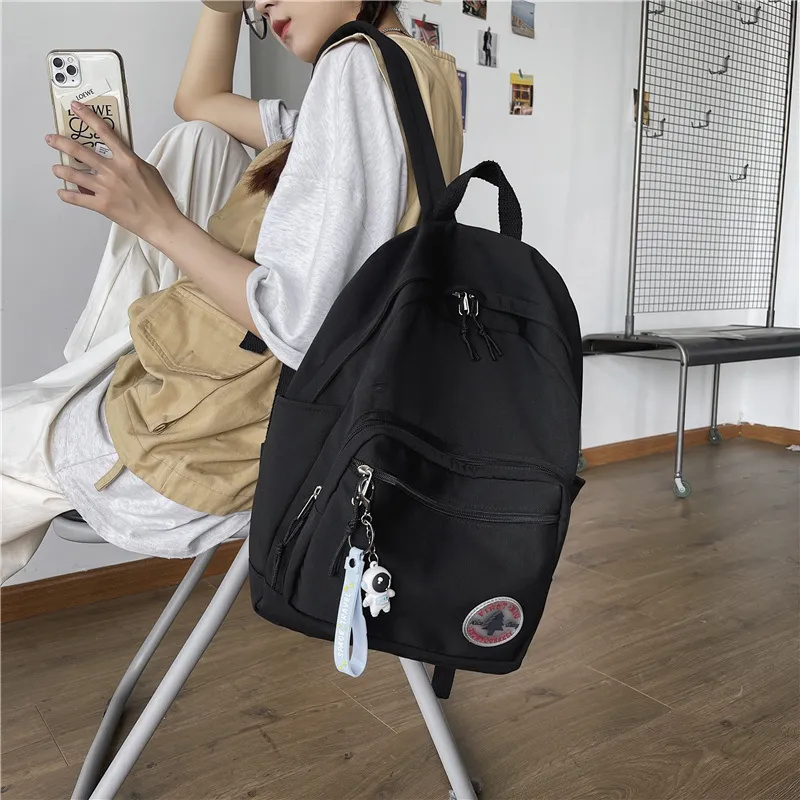 Sweet Shoulders Outdoor Travel Cute Backpack - Black
