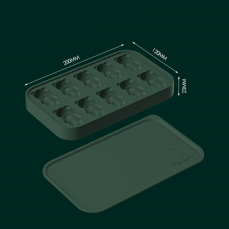 Title 3, Bear Ice Cube Food Grade Silicone Press Ice Cube