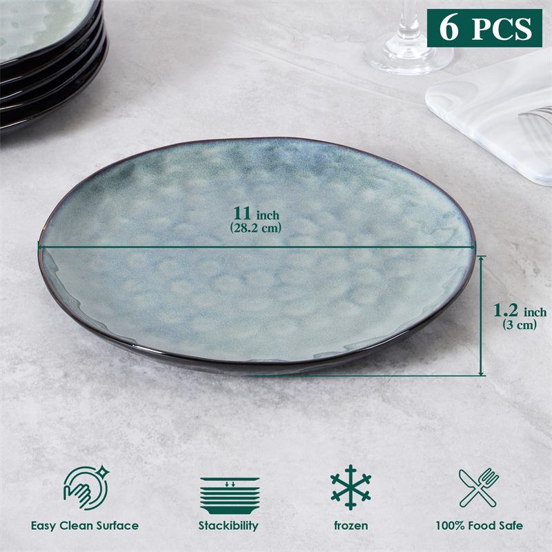 Green Plate 6PCS