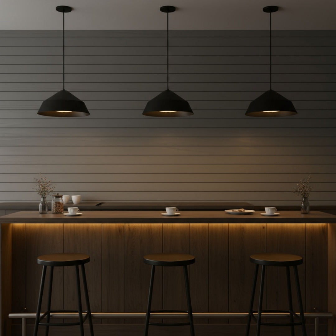 22 Inch Diameter Integrated LED Black Pendant 9
