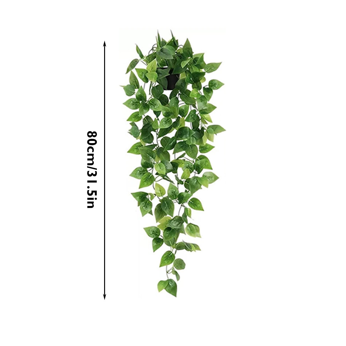 4 Pack Artificial Hanging Plants In Pots Indoor Fake Trailing Home Room — image 10