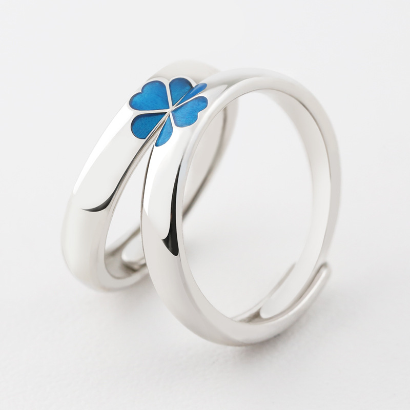 Original Blue Clover Couple Ring