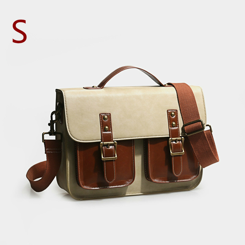 Ladies Fashion Retro OL Postman Backpack Khaki - Shop at LoveMi
