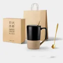 Black With Spoon Lid Boxed