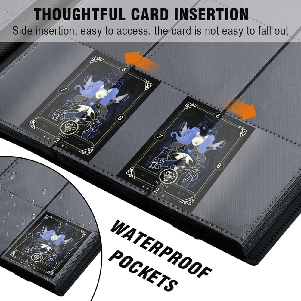 Trading Cards Album Folder 360 Pockets Card Binder Holder Game Sleeves Case — image 10