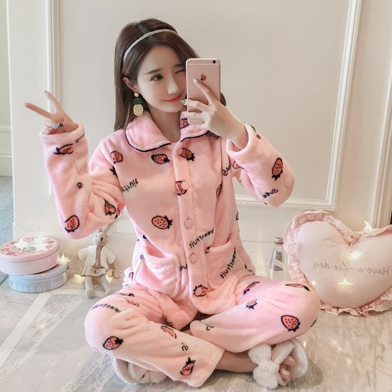 Title 5, Coral Fleece Pajama Set