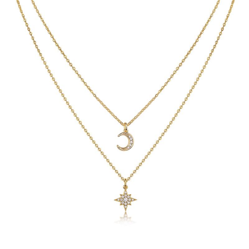 Engraved With Top-quality Moissanite, This Luxurious And Fashionable Minimalist Jewelry Set Includes A Necklace Pendant, A Collar Chain, And S925 Silver Electroplated With Gold.