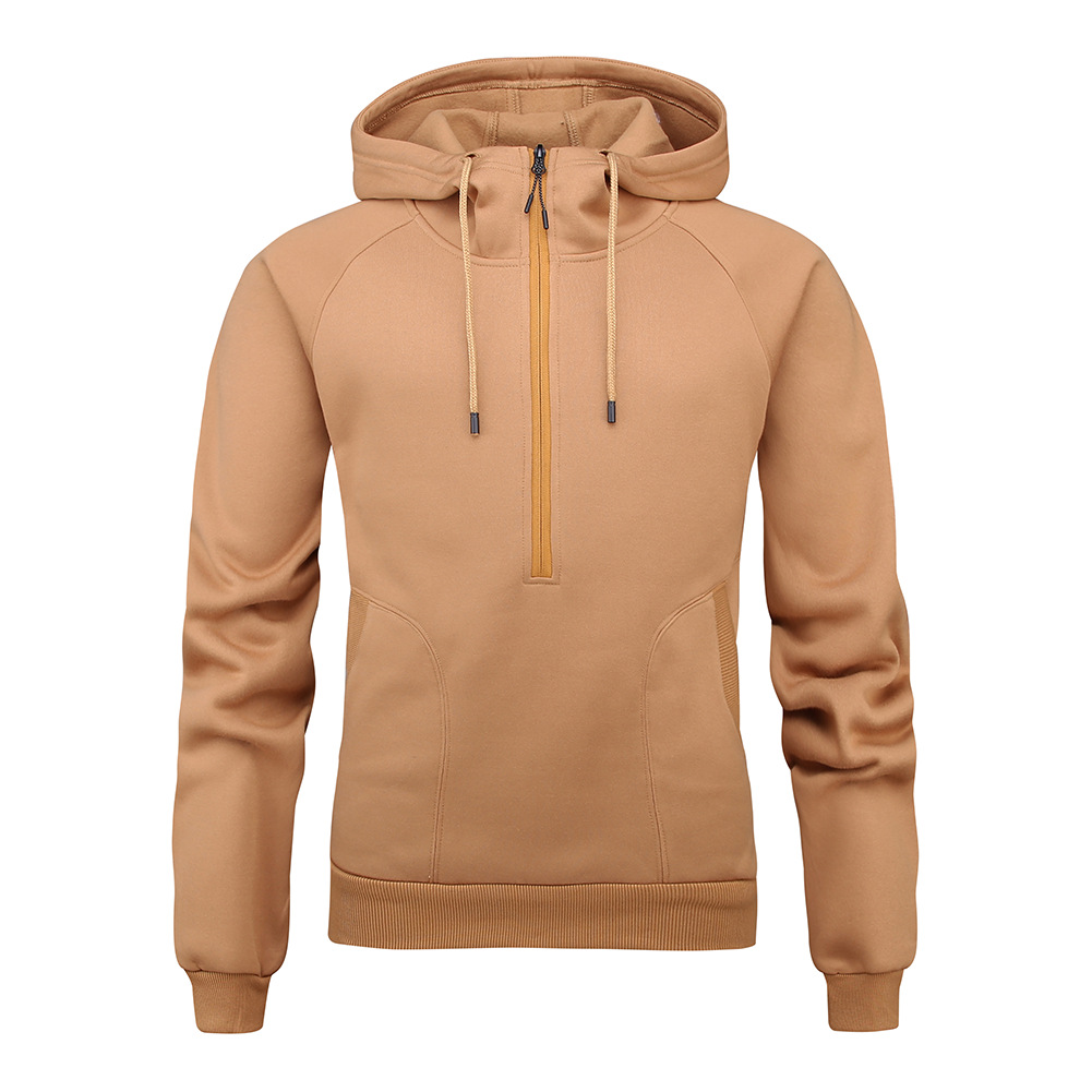 Title 4, Herfst en winter nieuwe herenhoodie met halve r...