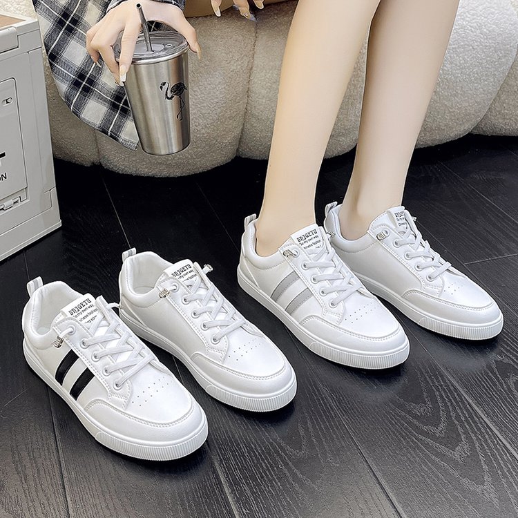 Versatile And Fashionable White Shoes, Women's Casual Shoes, Low Top Board Shoes