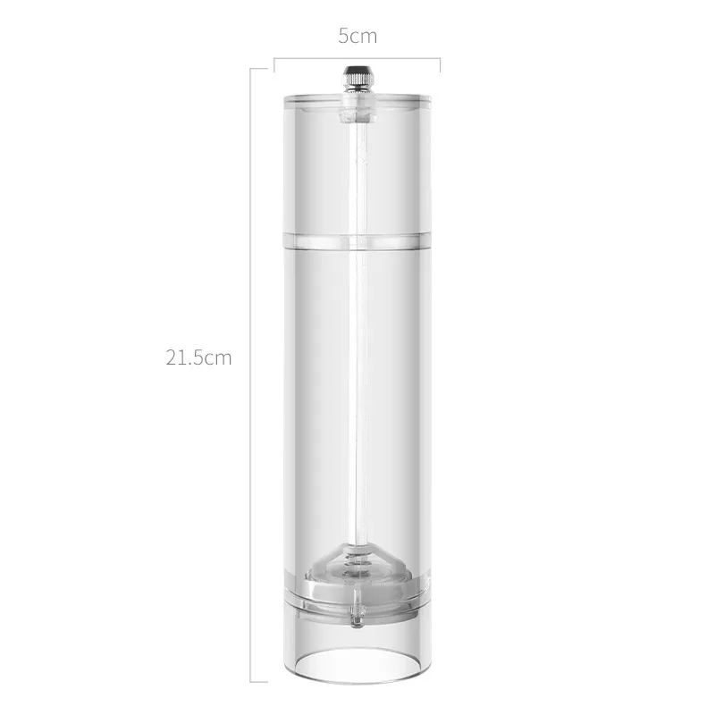 Acrylic Grinder Cylindrical Transparent - 8Inch