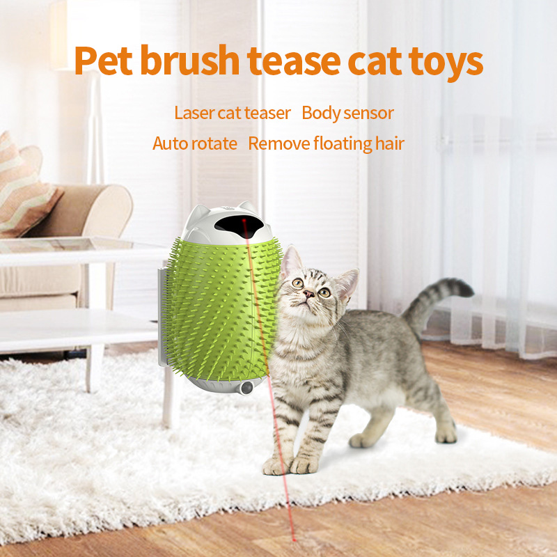 Intelligent Sensor Pet Hair Brush Cat Automatic Massager Scratcher Cat Hair Brush Cat Toys