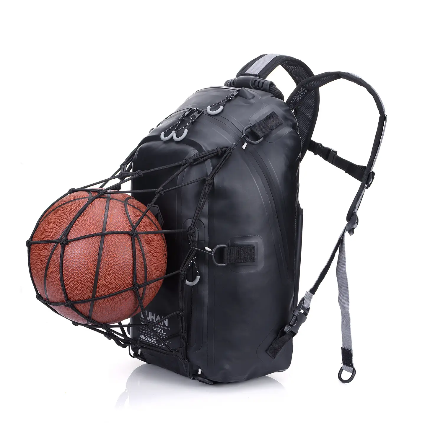 Motorcycle Travel Backpack with Helmet Net for Outdoor Sports